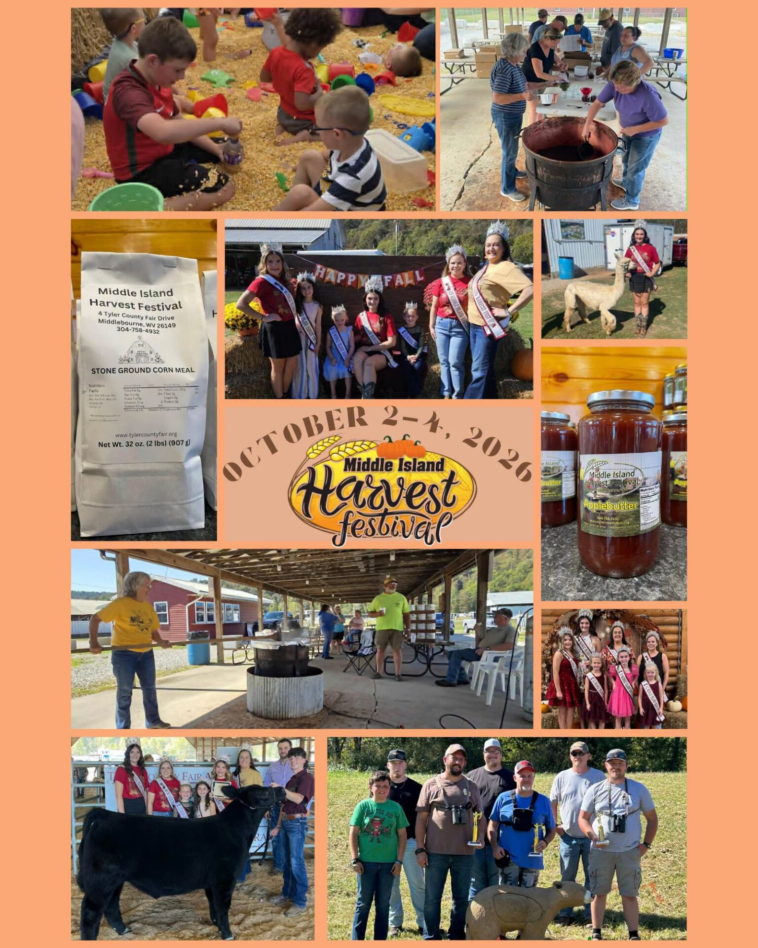 2026 Middle Island Harvest Festival on October 2, 3 and 4, 2026.